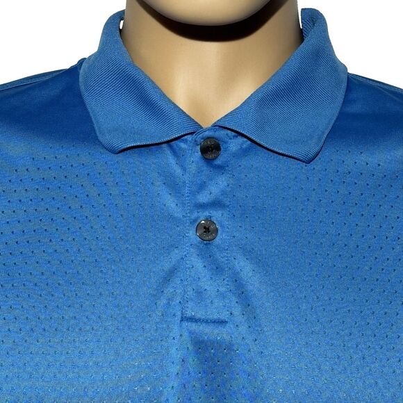 Vintage Nike FitDry Golf Polo Shirt Men’s XXL Blue Performance Athletic EUC - Picture 5 of 8